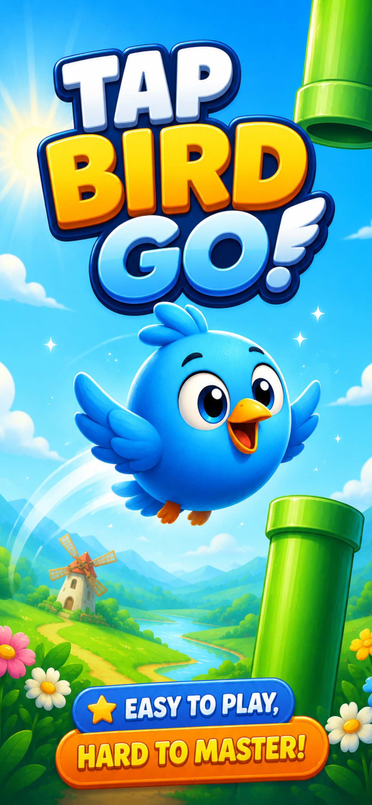 Tap Bird GO title screen